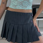 Low Rise Mini Skirt Gris