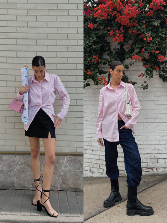 Two Ways Shirt Baby Pink